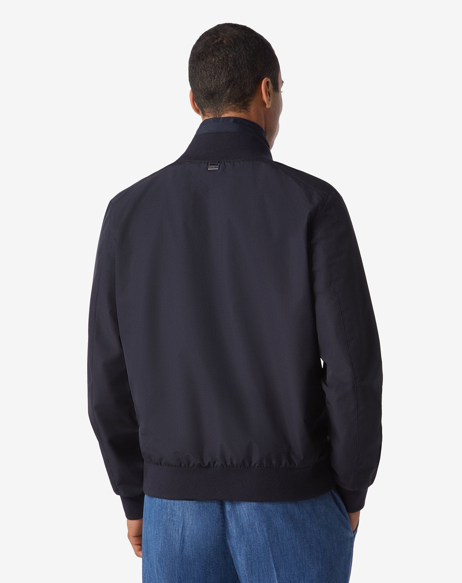 Navy blue jacket with inner vest and hood - 4