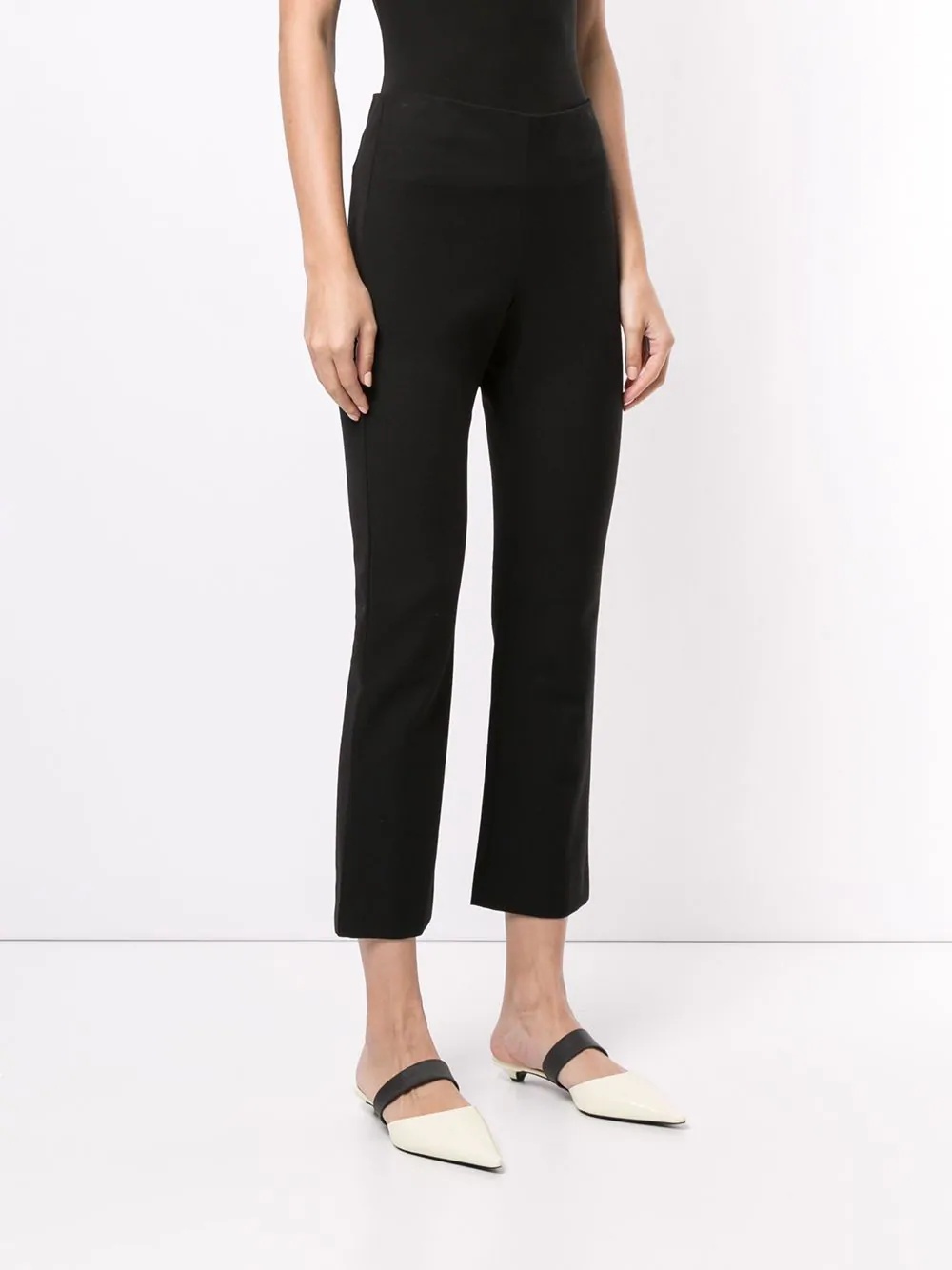 high-waisted cropped trousers - 3