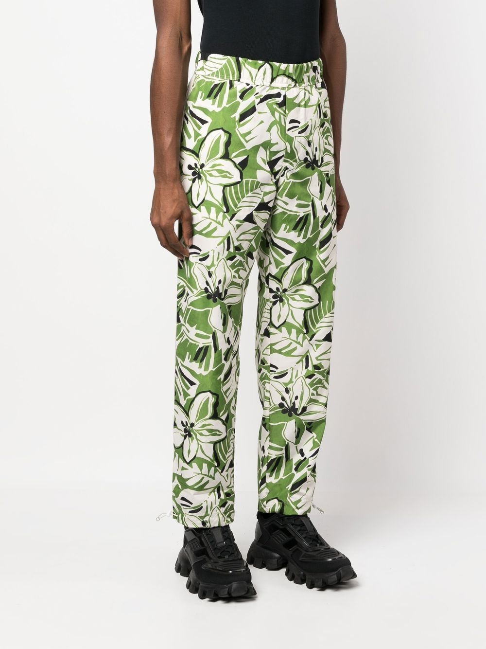floral-print straight-leg trousers - 3