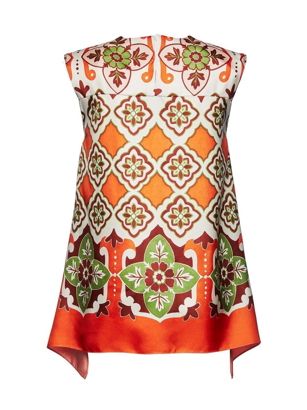San Carlo asymmetric printed silk blouse - 5