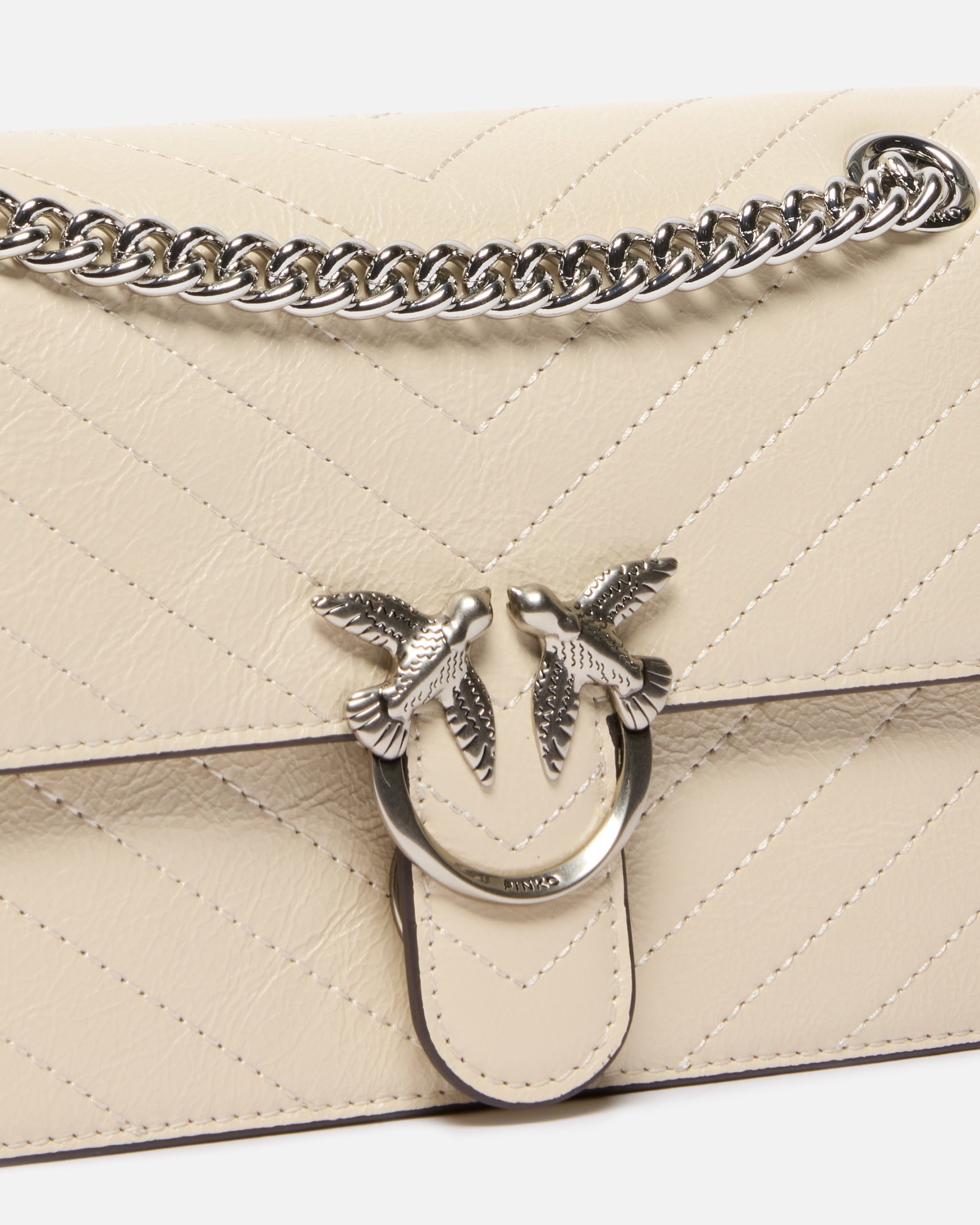MINI BAG IN WRINKLED CALFSKIN WITH CHEVRON PATTERN - 3