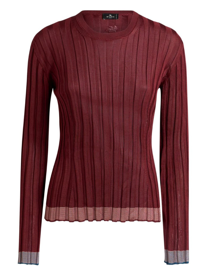 ribbed-knit sweater 1