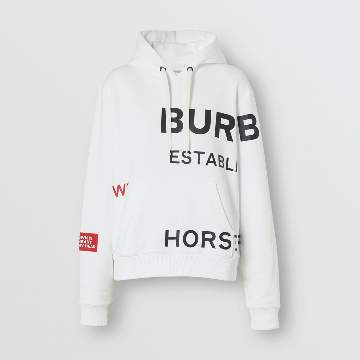 Horseferry Print Cotton Oversized Hoodie - 1