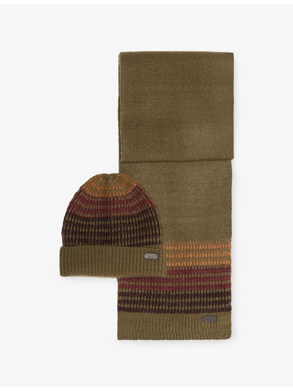 Branton Knitted Beanie and Scarf Gift Set - 1