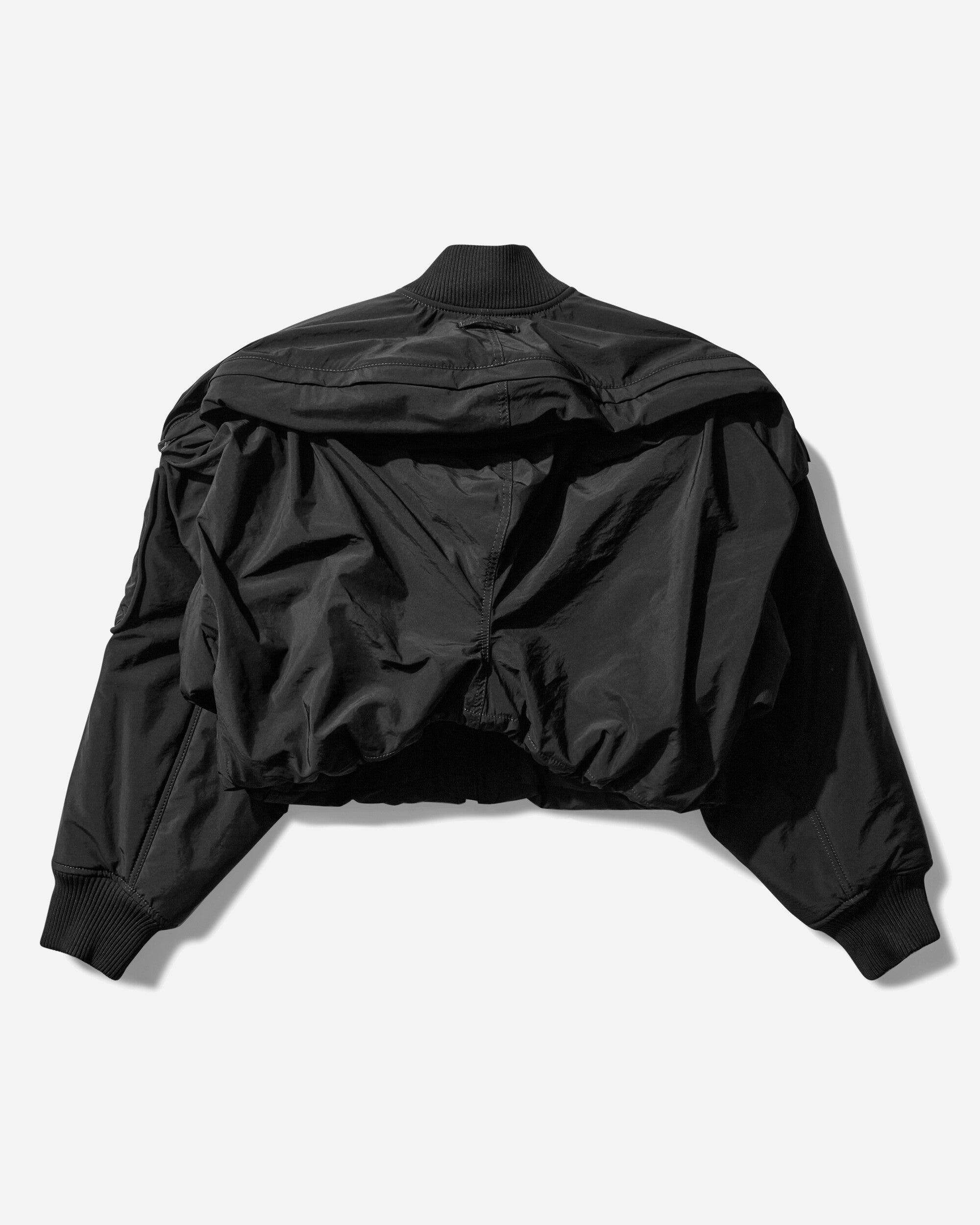 Women's Hooded Bomber Jacket Black - 2
