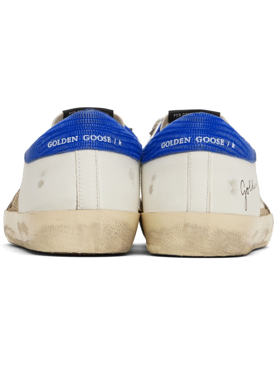 Beige & Off-White Super-Star Sneakers - 2