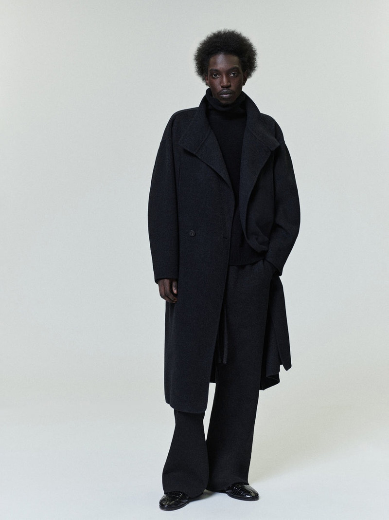 Wool Cashmere Highneck Coat 3
