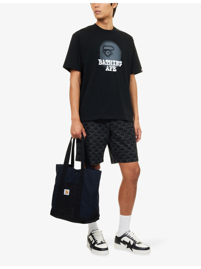A BATHING APE® Ape Head Brand-Print Cotton-Jersey T-Shirt outlook