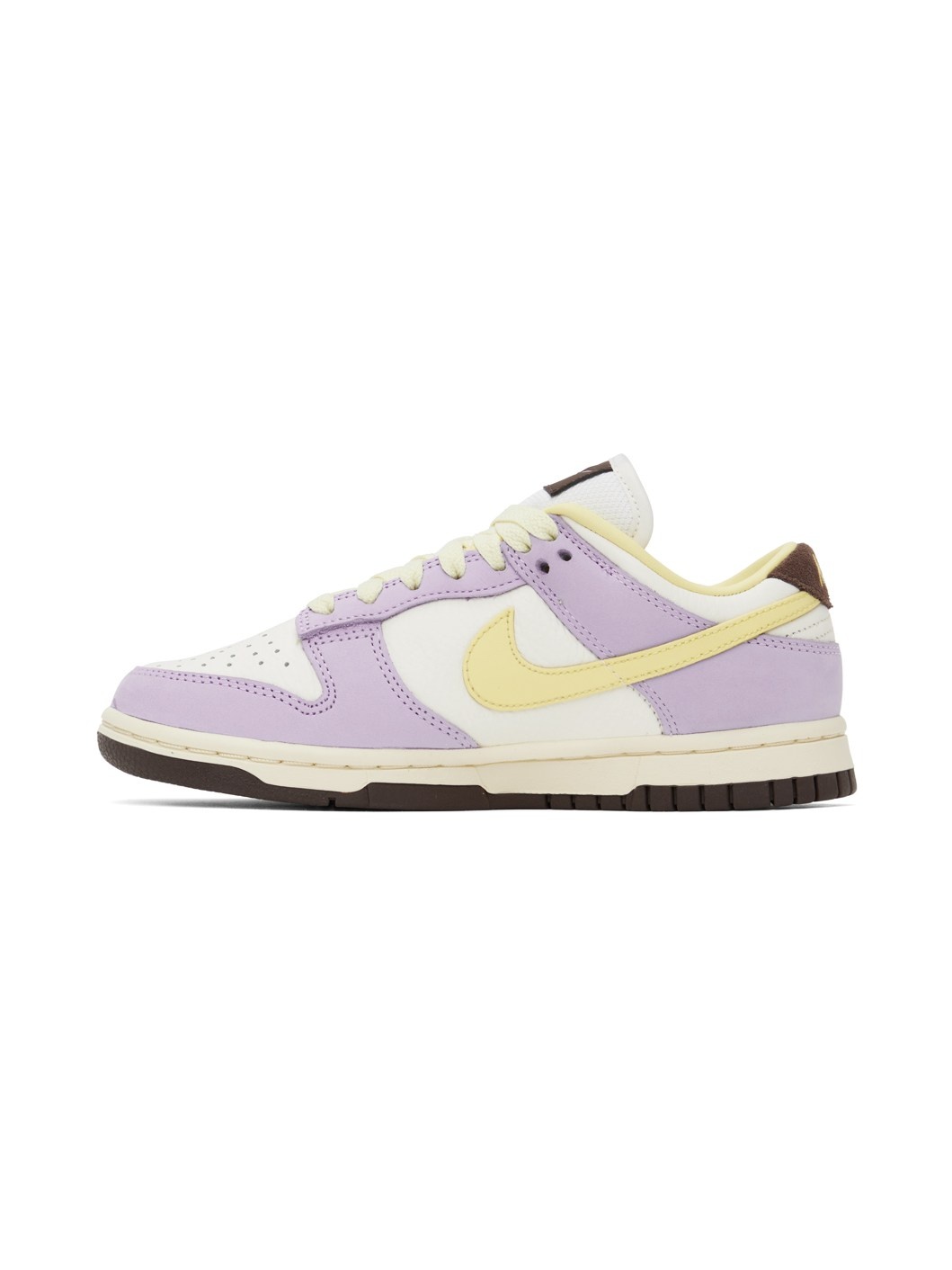 Purple & White Dunk Low Premium Sneakers - 3