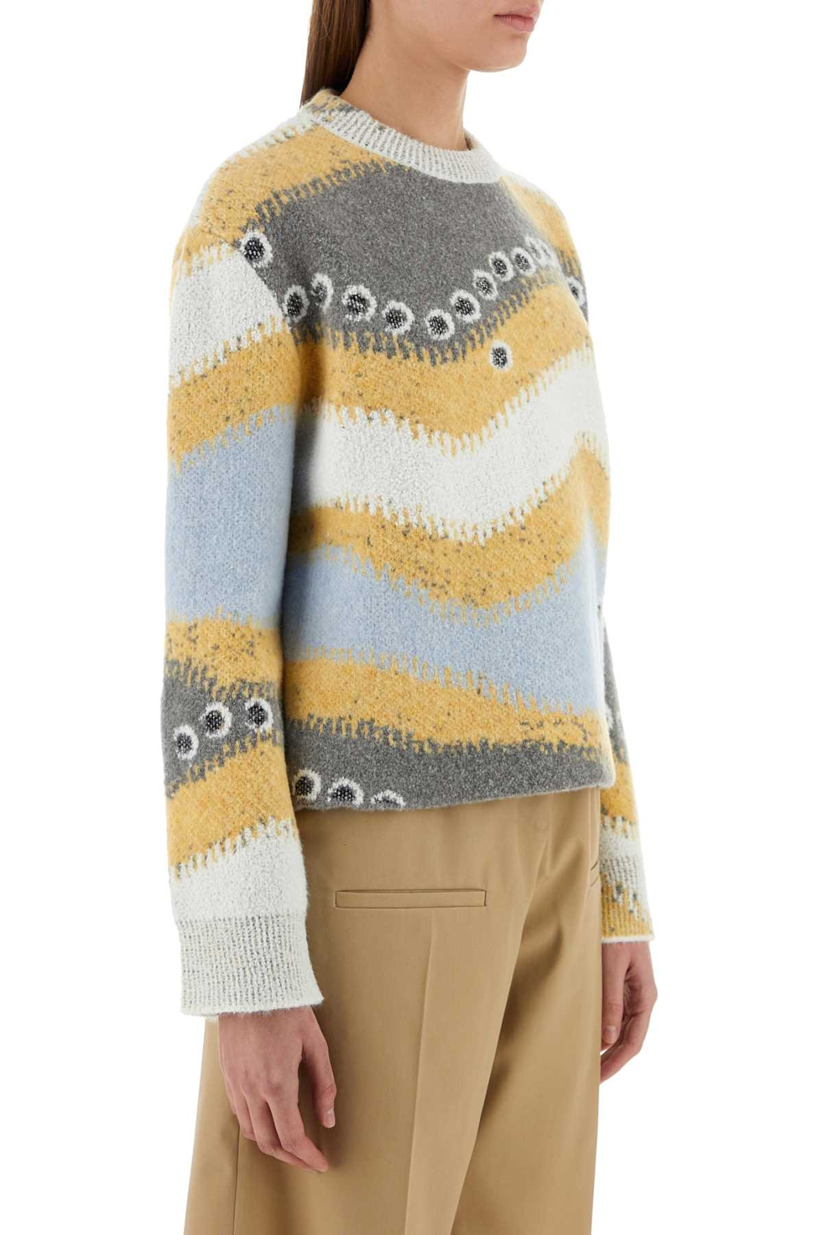 Loewe Women Multicolor Stretch Wool Blend Sweater - 3