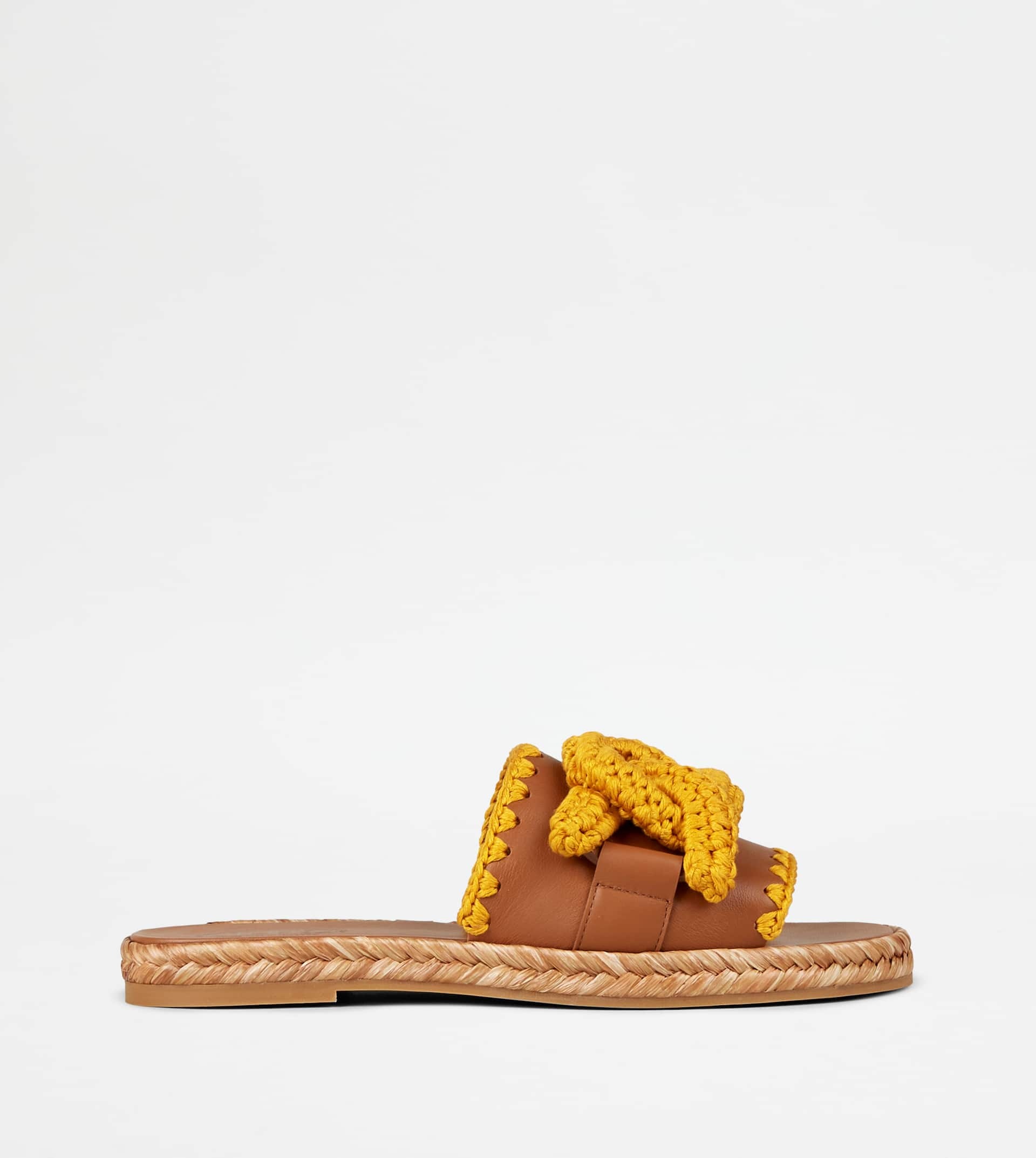 KATE SANDALS IN LEATHER - BROWN - 1