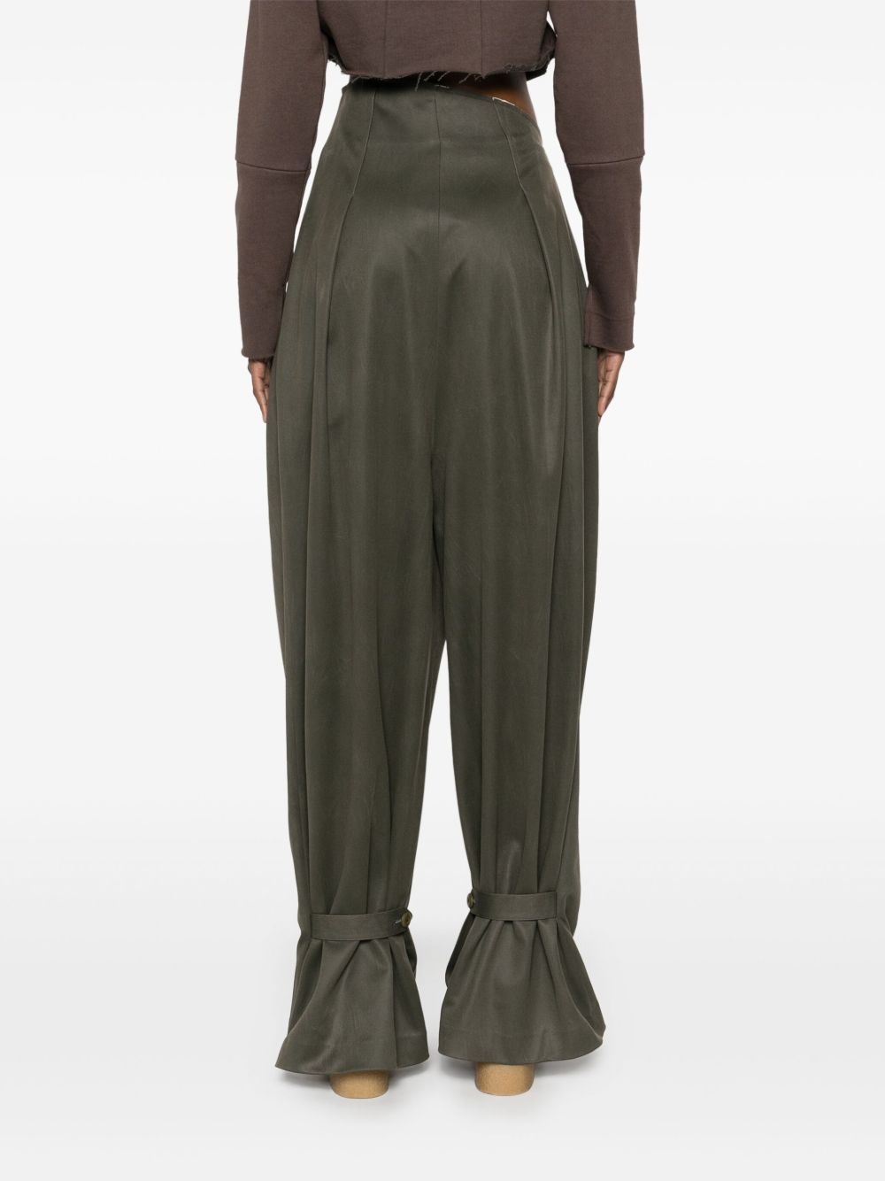faux-suede trousers - 4