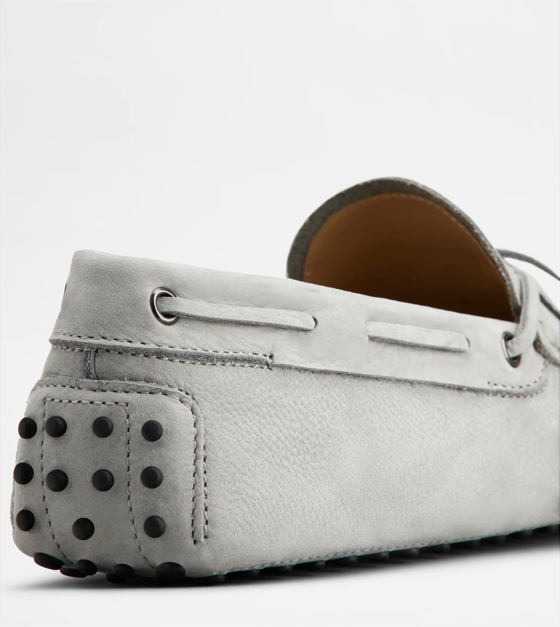 GOMMINO DRIVING SHOES IN NUBUCK - GREY - 6