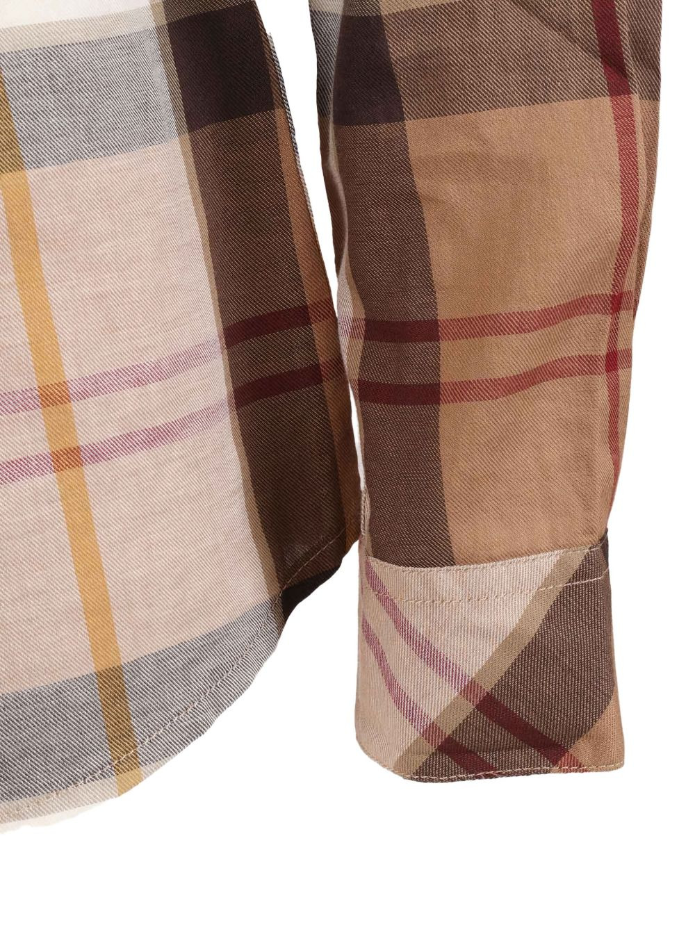 checked cotton shirt - 3