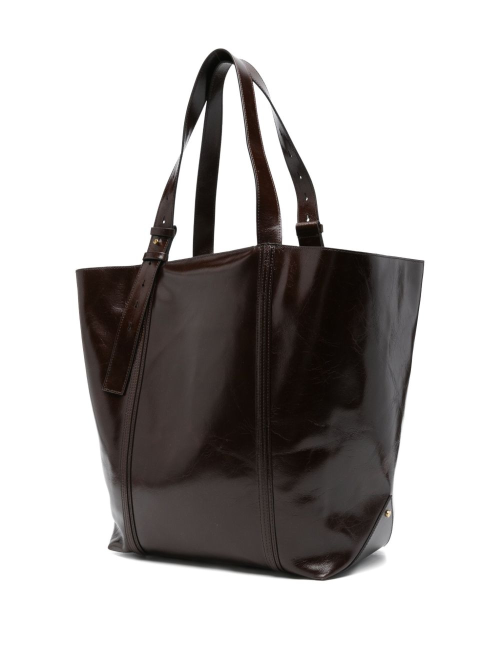 leather tote bag - 3