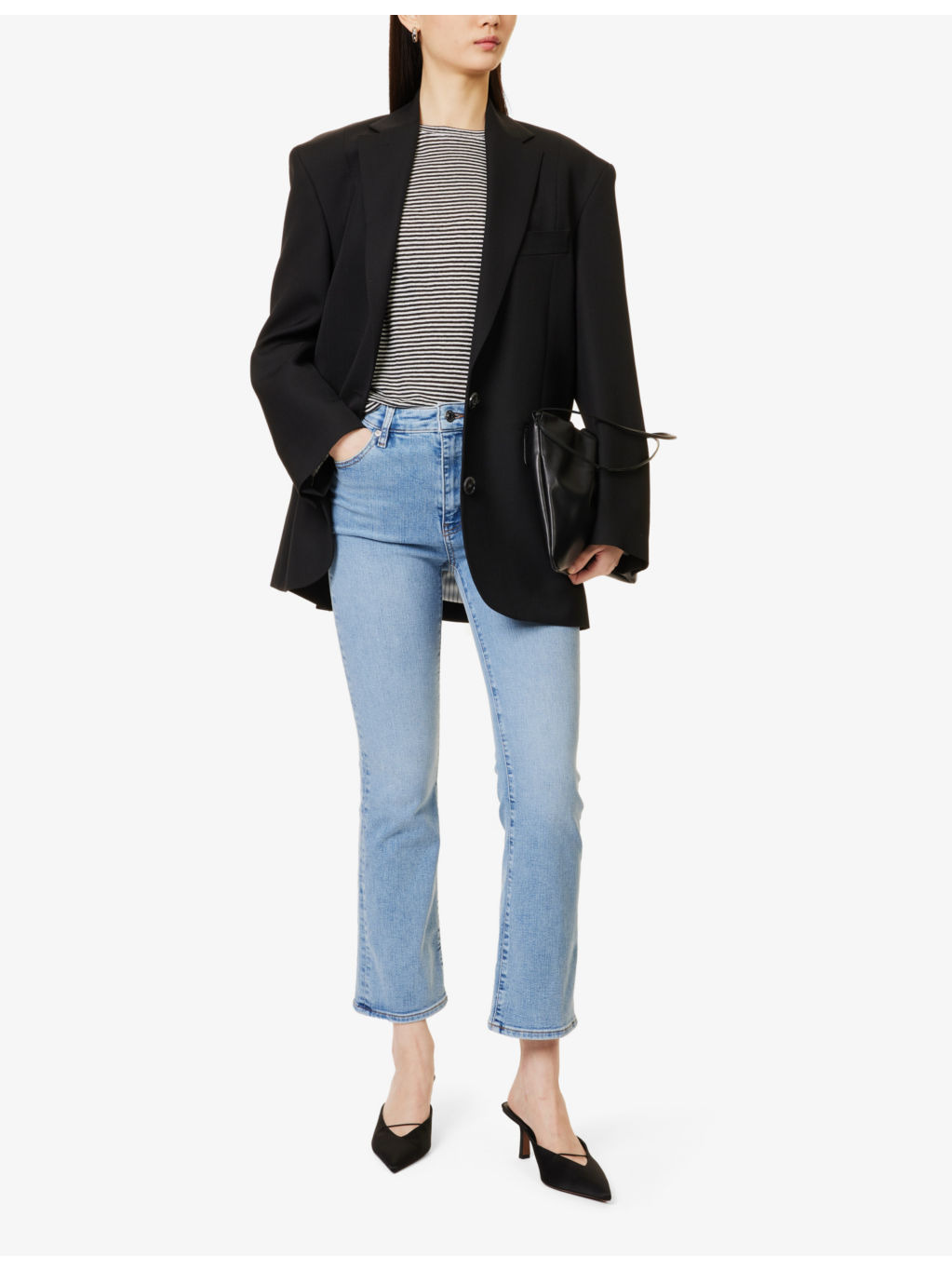 The Reboot Crop Flared-Leg High-Rise Stretch Denim-Blend Jeans - 2