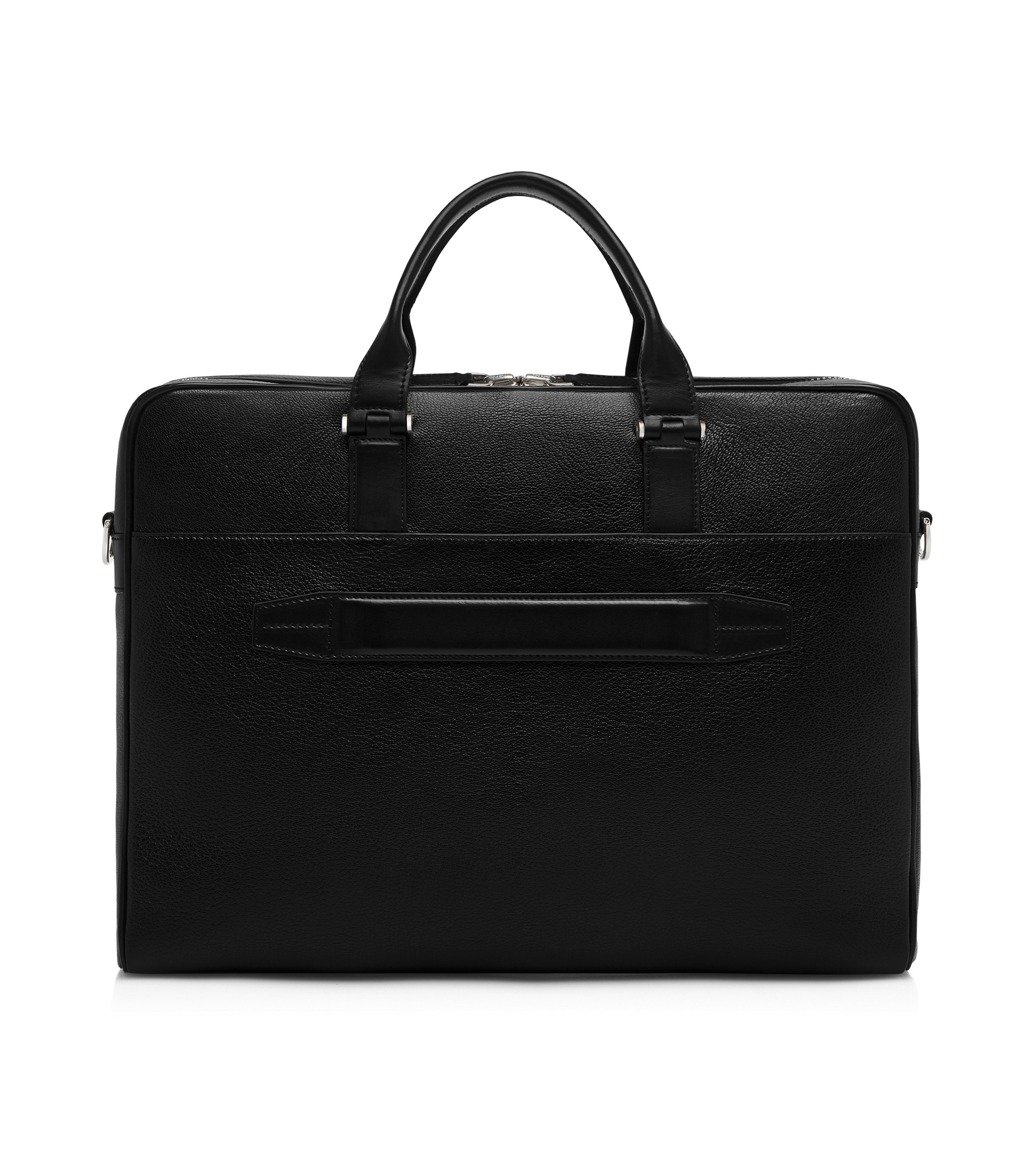 GRAIN LEATHER SLIM BRIEFCASE - 3