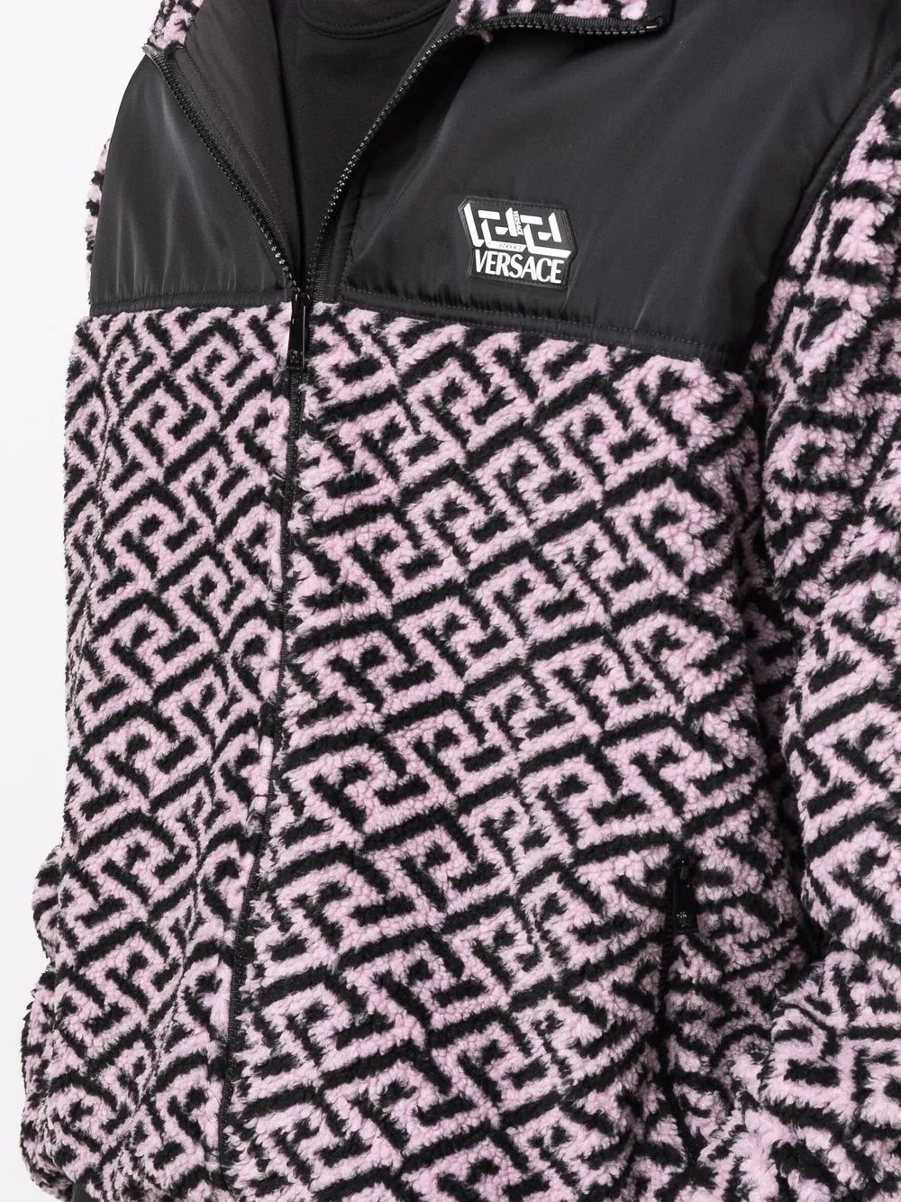 graphic-print fleece jacket - 5