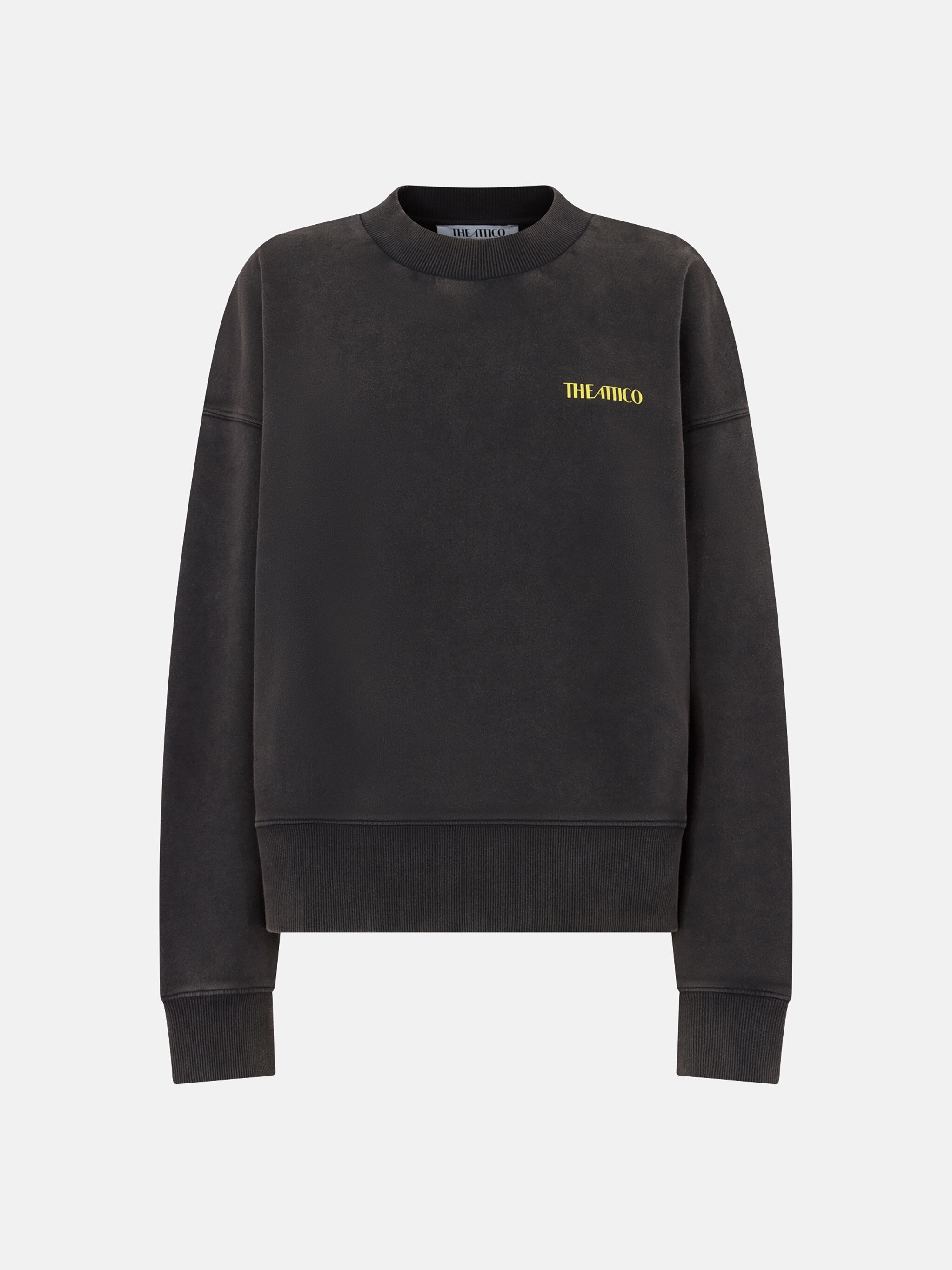 THE ATTICO X HIGHSNOBIETY FADED BLACK SWEATSHIRT - 1