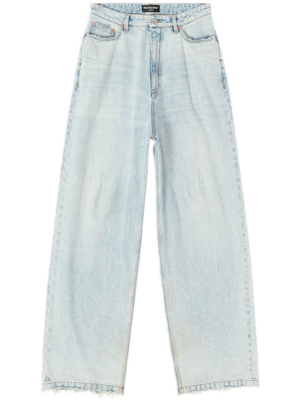 high-rise wide-leg jeans - 1