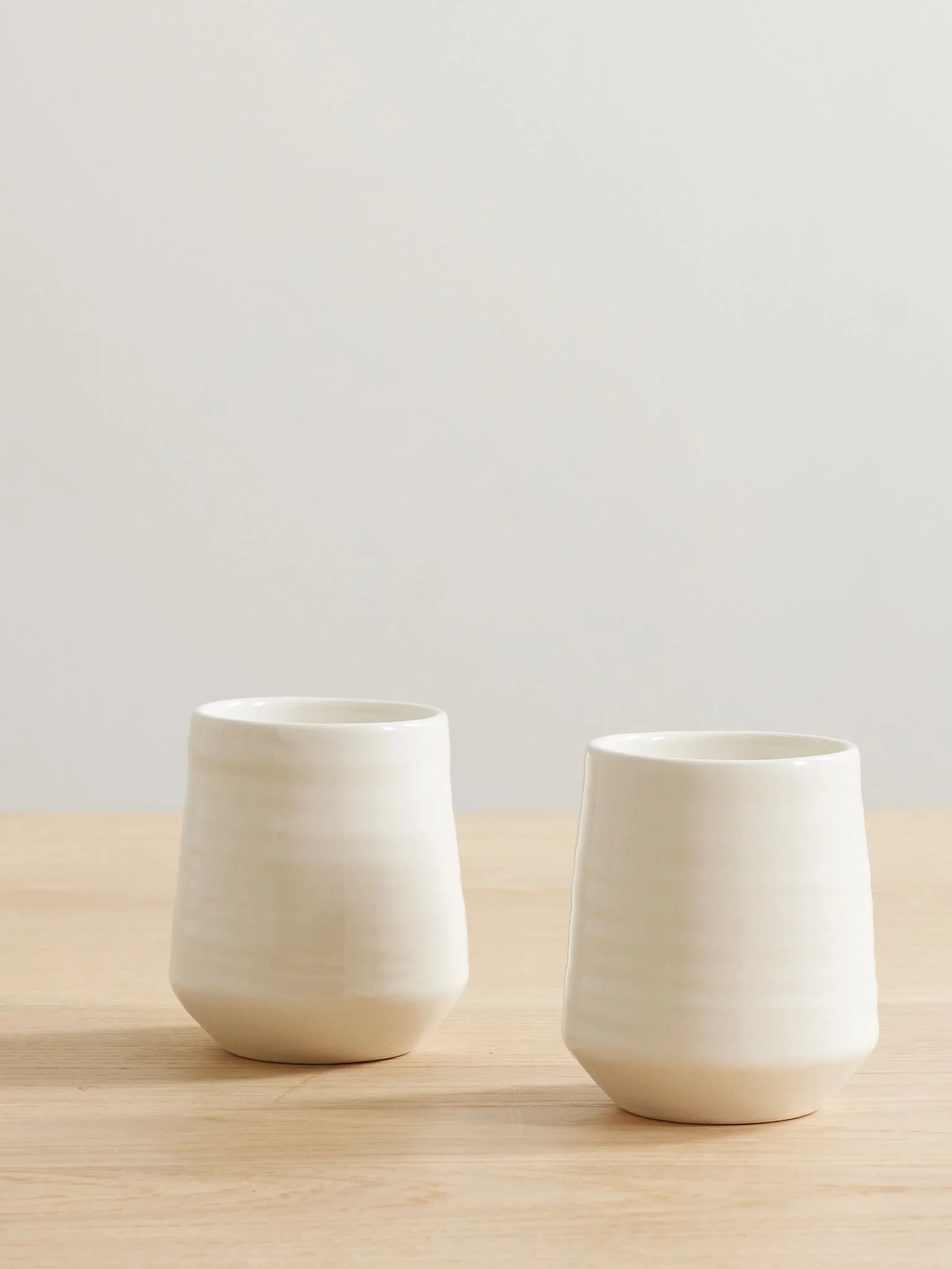 Tradition set of two ceramic cups White - 1