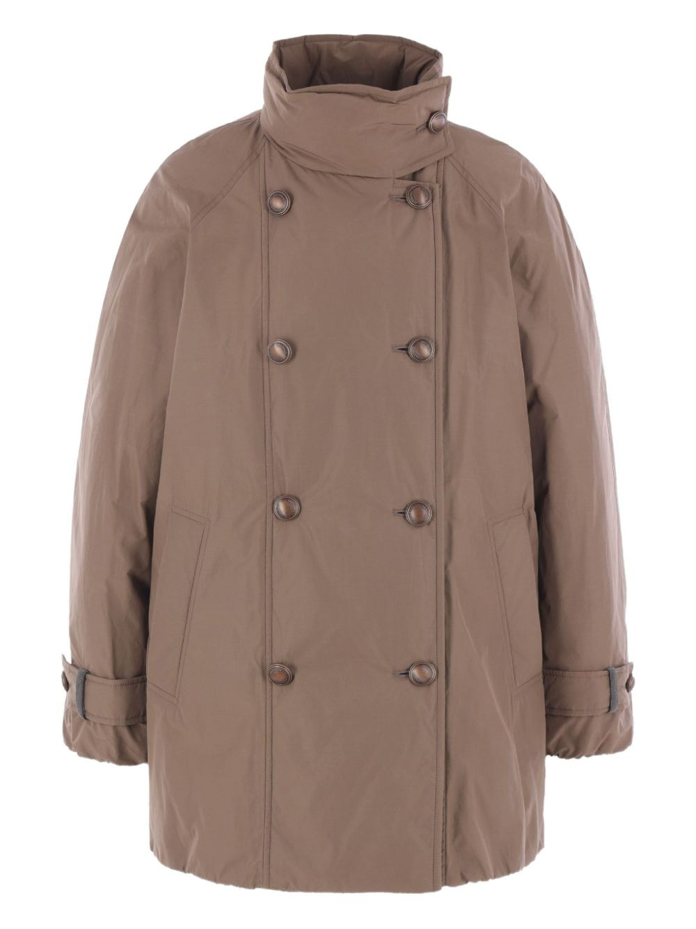 double-breasted button coat - 3
