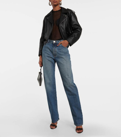 Alaïa Lover low-rise straight jeans outlook