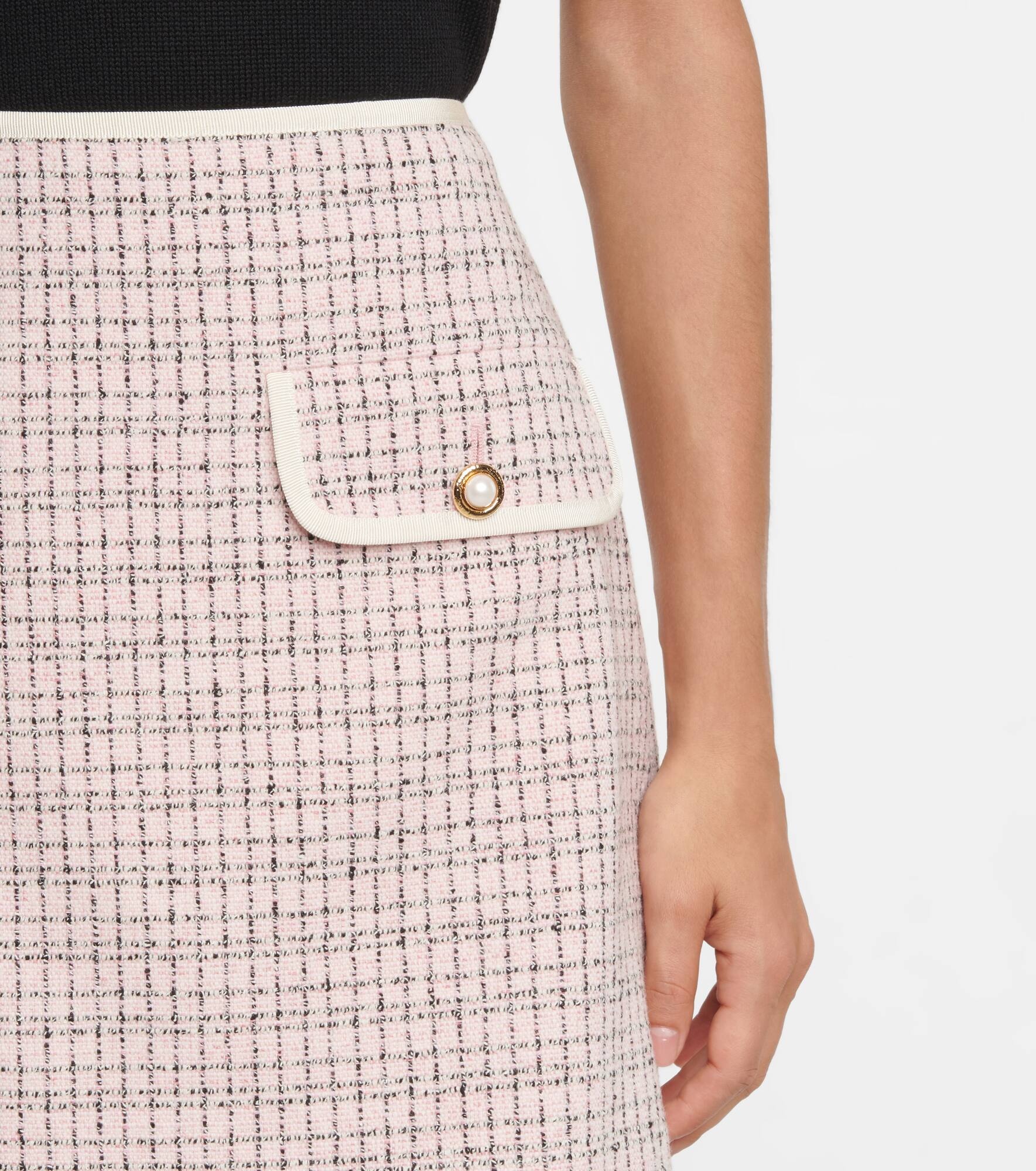 High-rise tweed miniskirt - 4