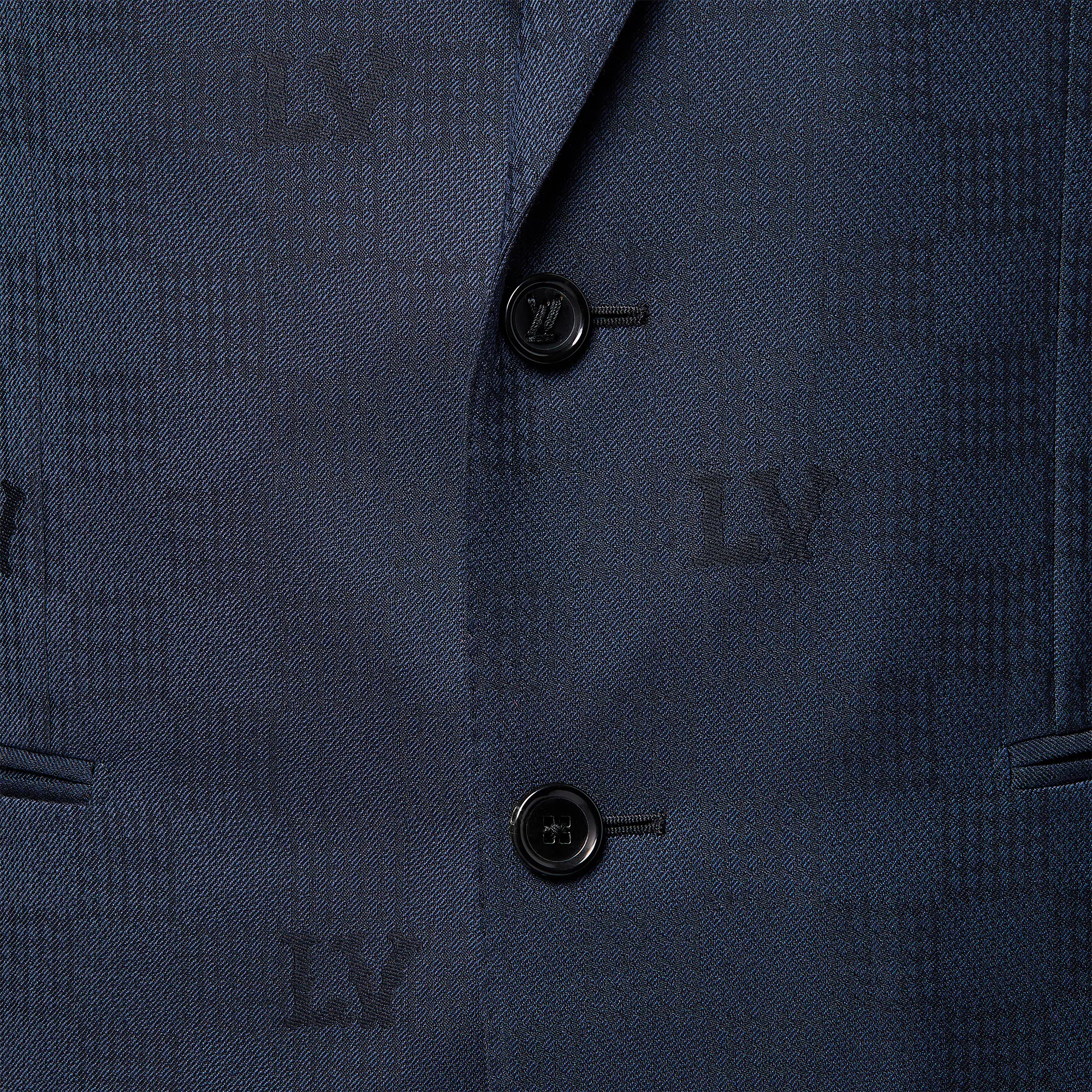 Single-Breasted Wool Pont Neuf Jacket - 3
