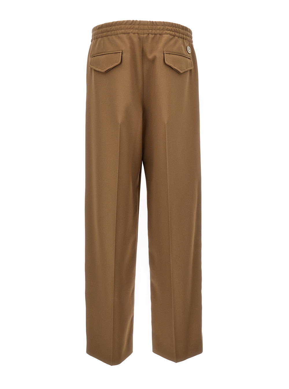 Gucci Men Beige Tapered Leg Trousers In Technical Fabric Man - 2