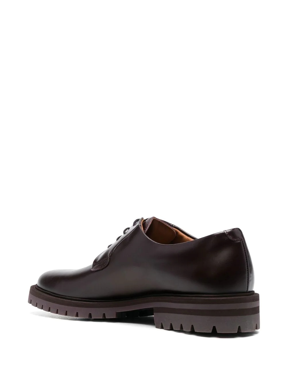 lace-up leather derby shoes - 3