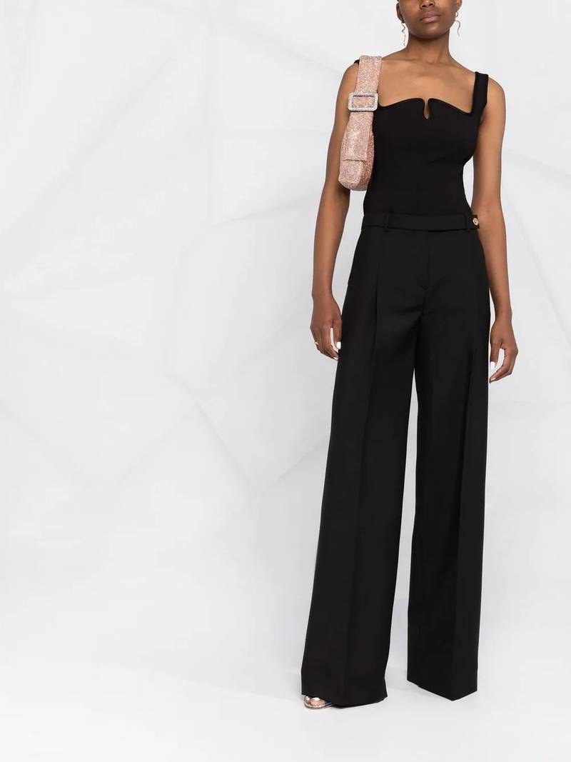 VERSACE tailored wide-leg trousers outlook