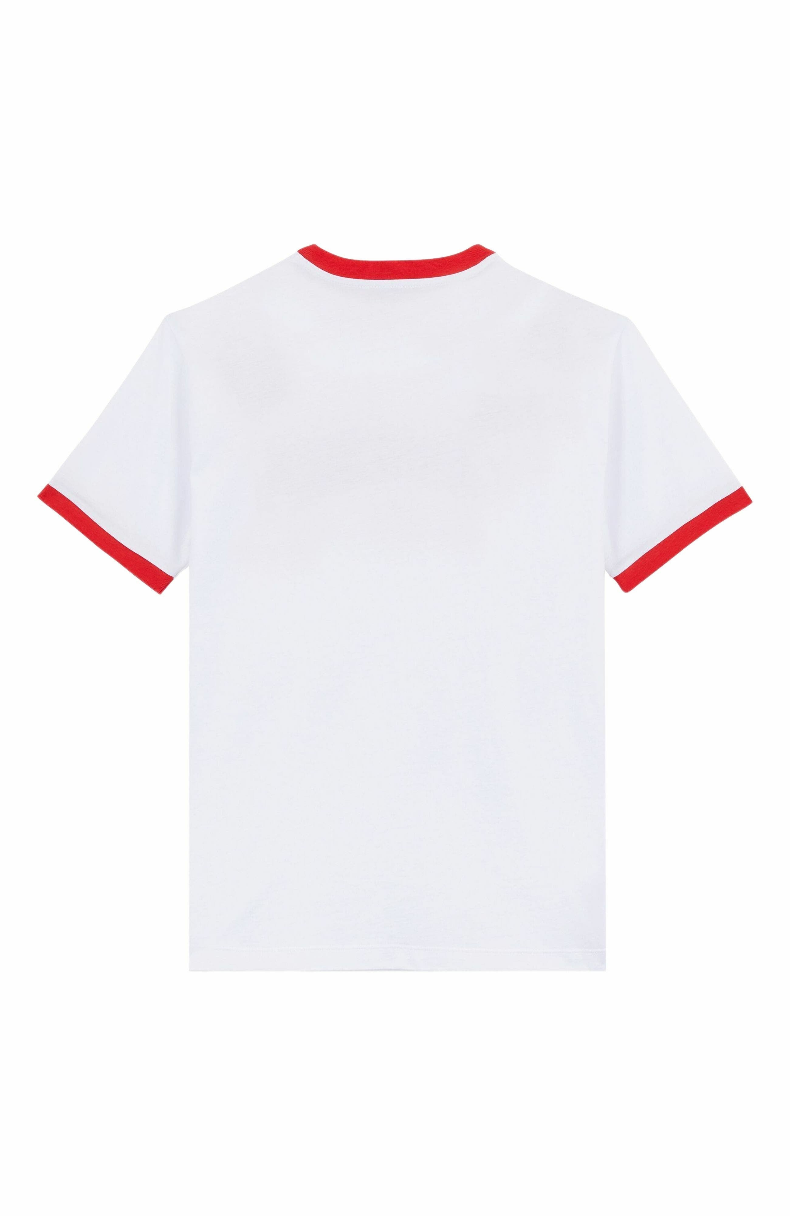 Vilebrequin Men's Bicolor Logo Light Jersey Cotton T-Shirt in Coquelicot at Nordstrom - 3