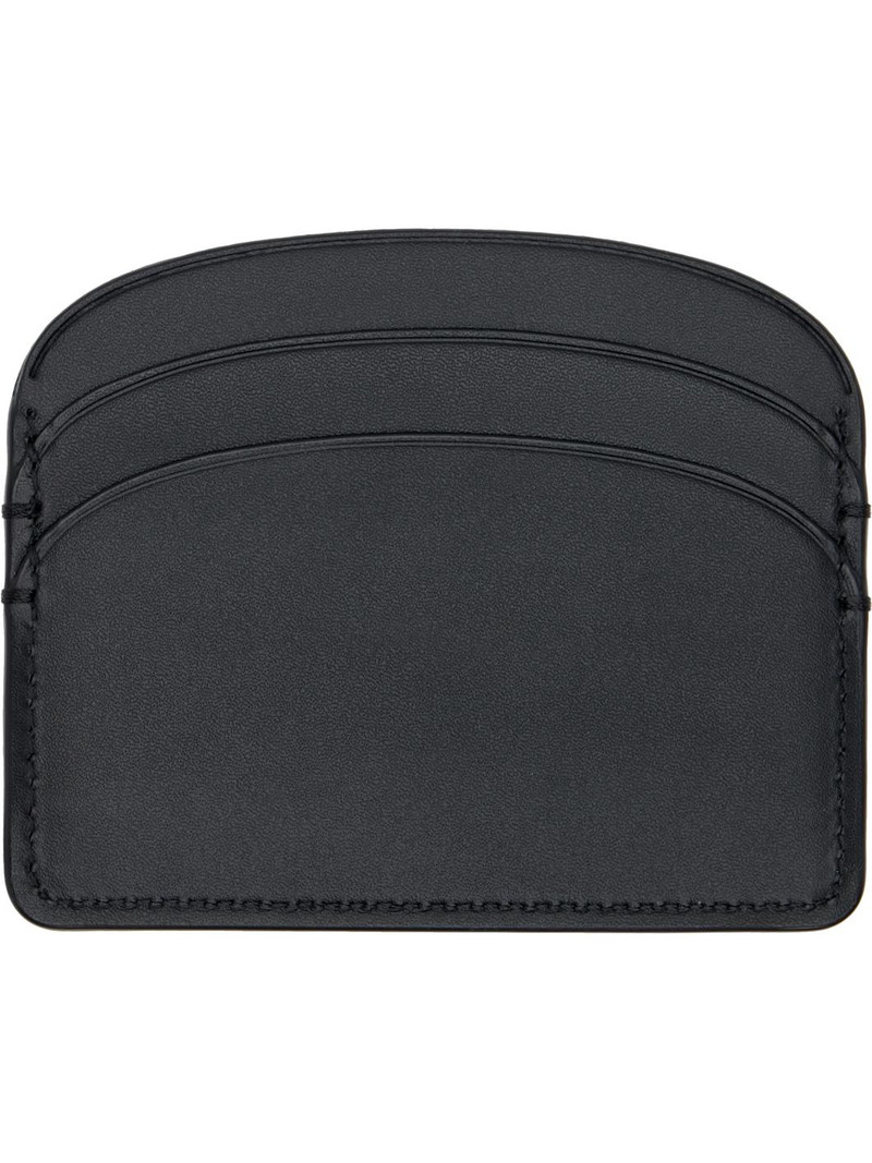 A.P.C. Black Demi-Lune Card Holder outlook