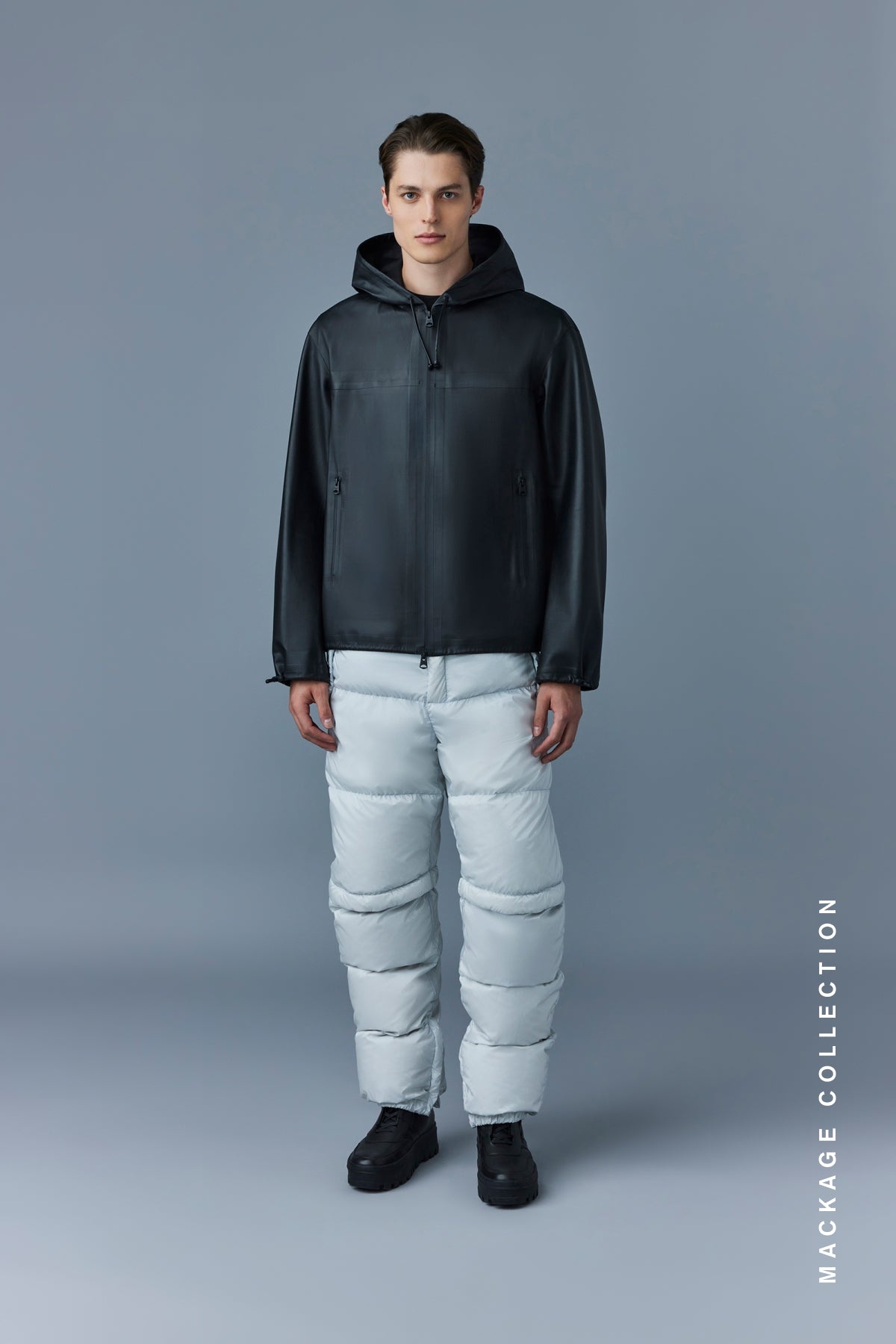 ADORJAN-ML Down Pants with metallic finish - 2