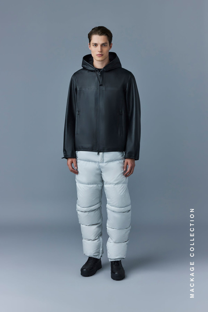 ADORJAN-ML Down Pants with metallic finish 2