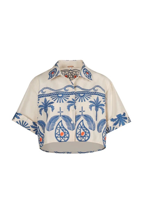 Manyatta Shirt Tropical Embroidery - 1