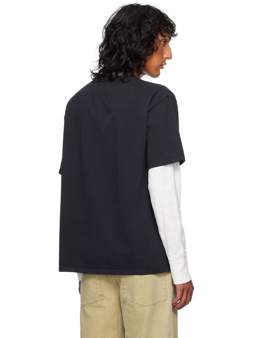 Black 'Rhude' Script T-shirt - 3
