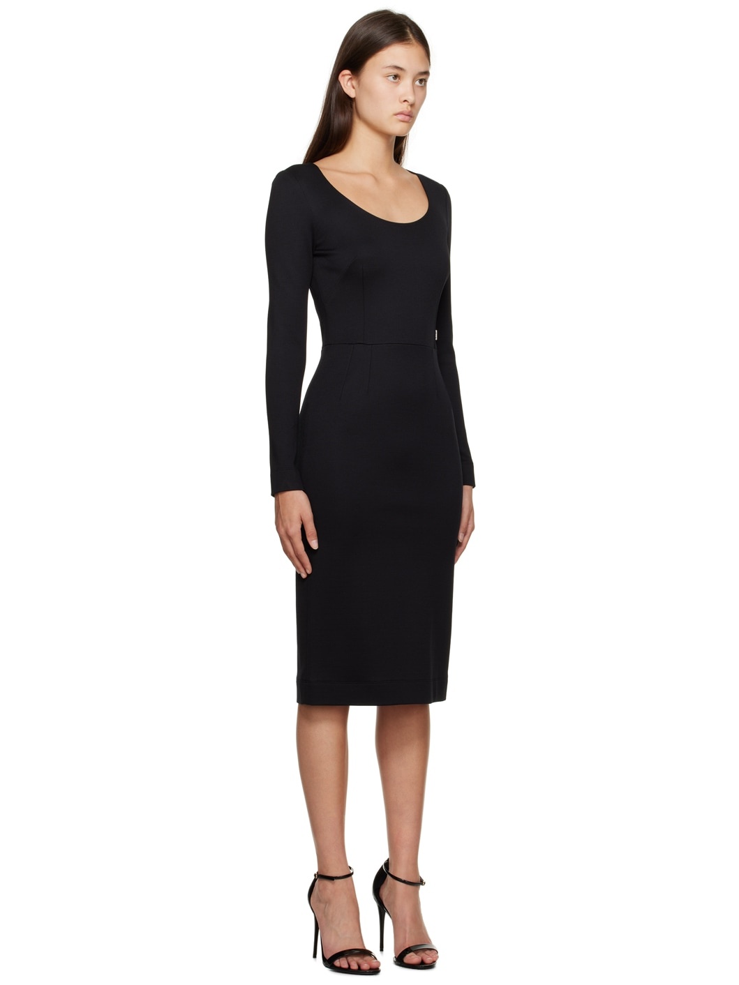 Black Milano Midi Dress - 2