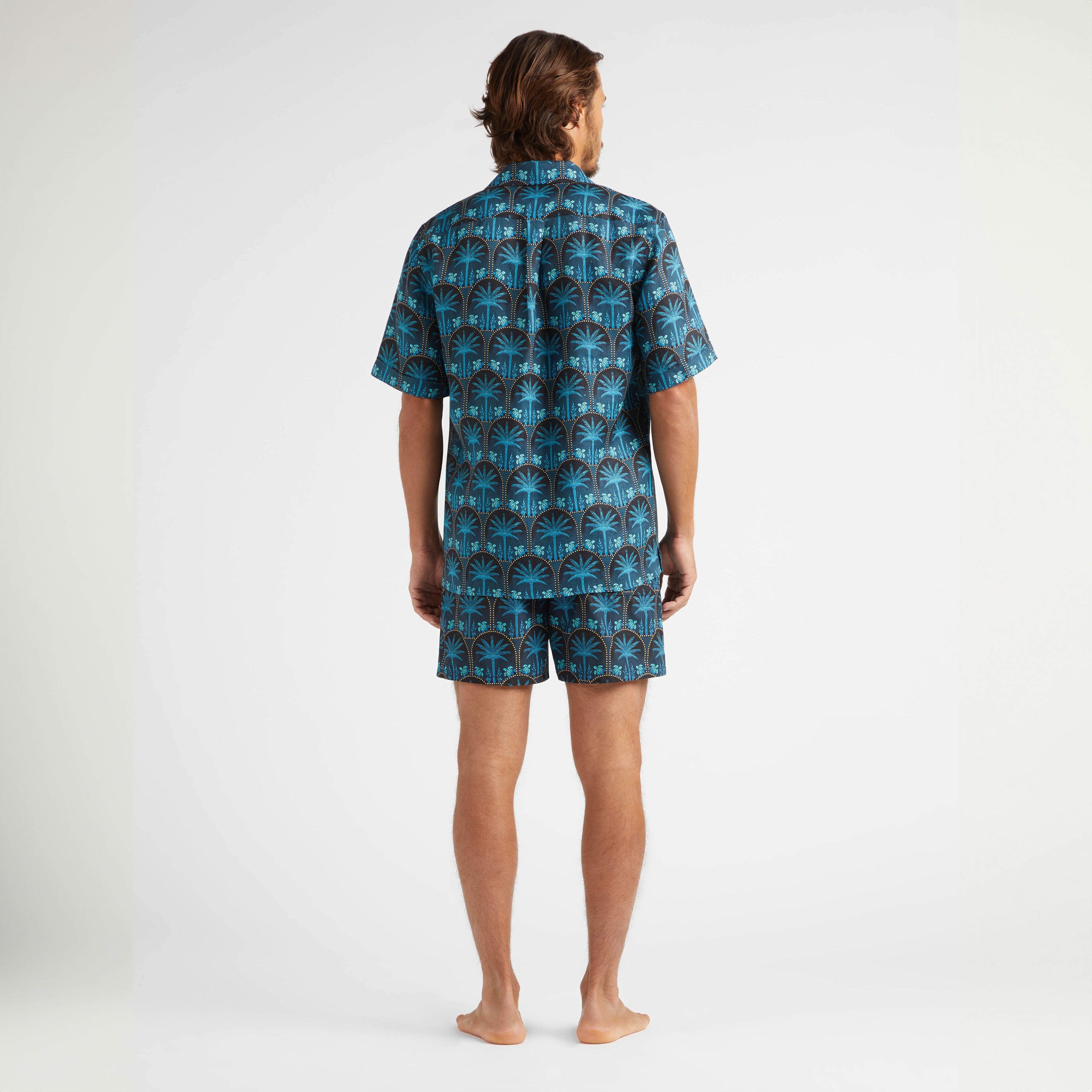 Men Linen Bowling Shirt - Vilebrequin x Abu Dhabi - 4