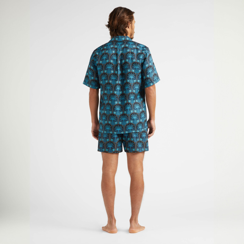 Men Linen Bowling Shirt - Vilebrequin x Abu Dhabi 4