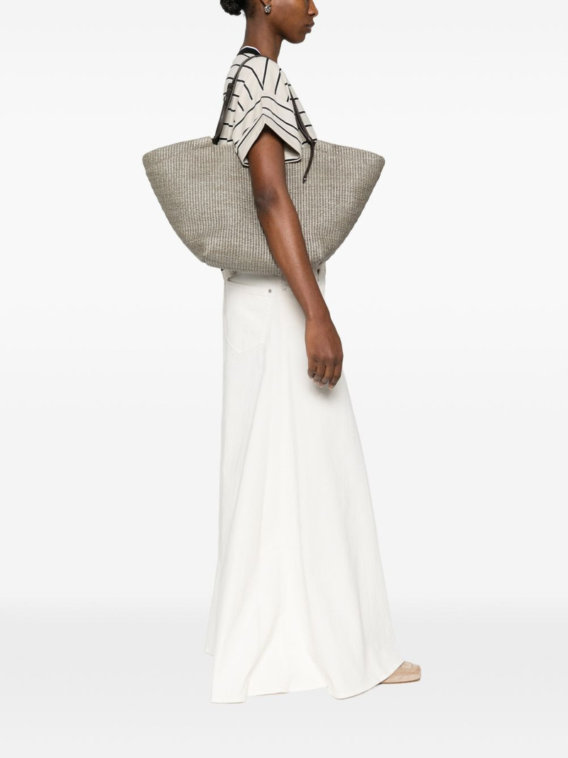 Brunello Cucinelli woven tote bag outlook