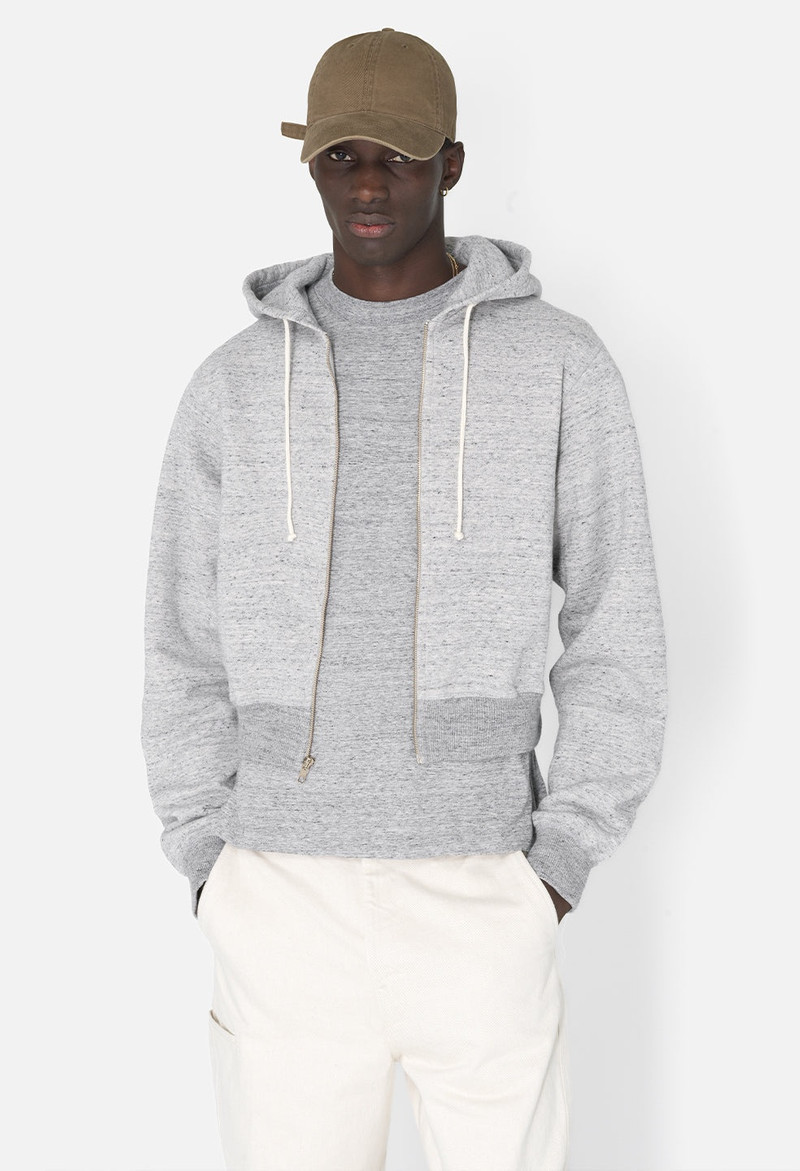 John Elliott VINTAGE FLEECE CROPPED FULL-ZIP outlook