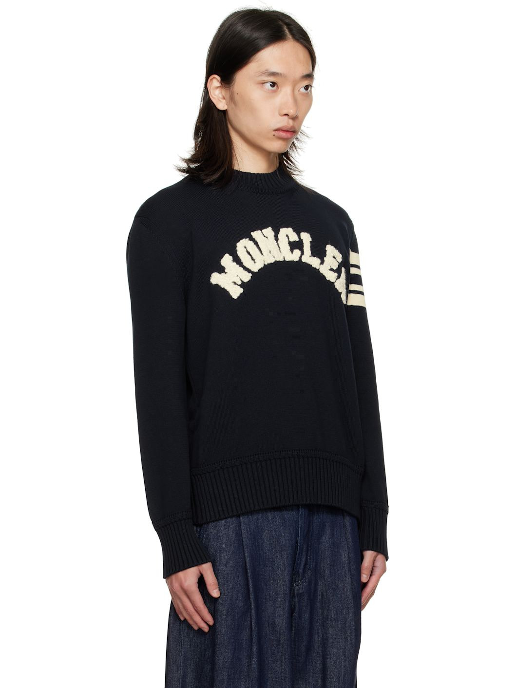 Navy Crewneck Sweater - 2