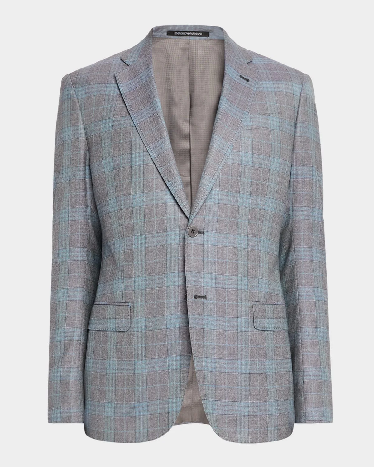 Men's Plaid Wool G Line Sport Coat - 1