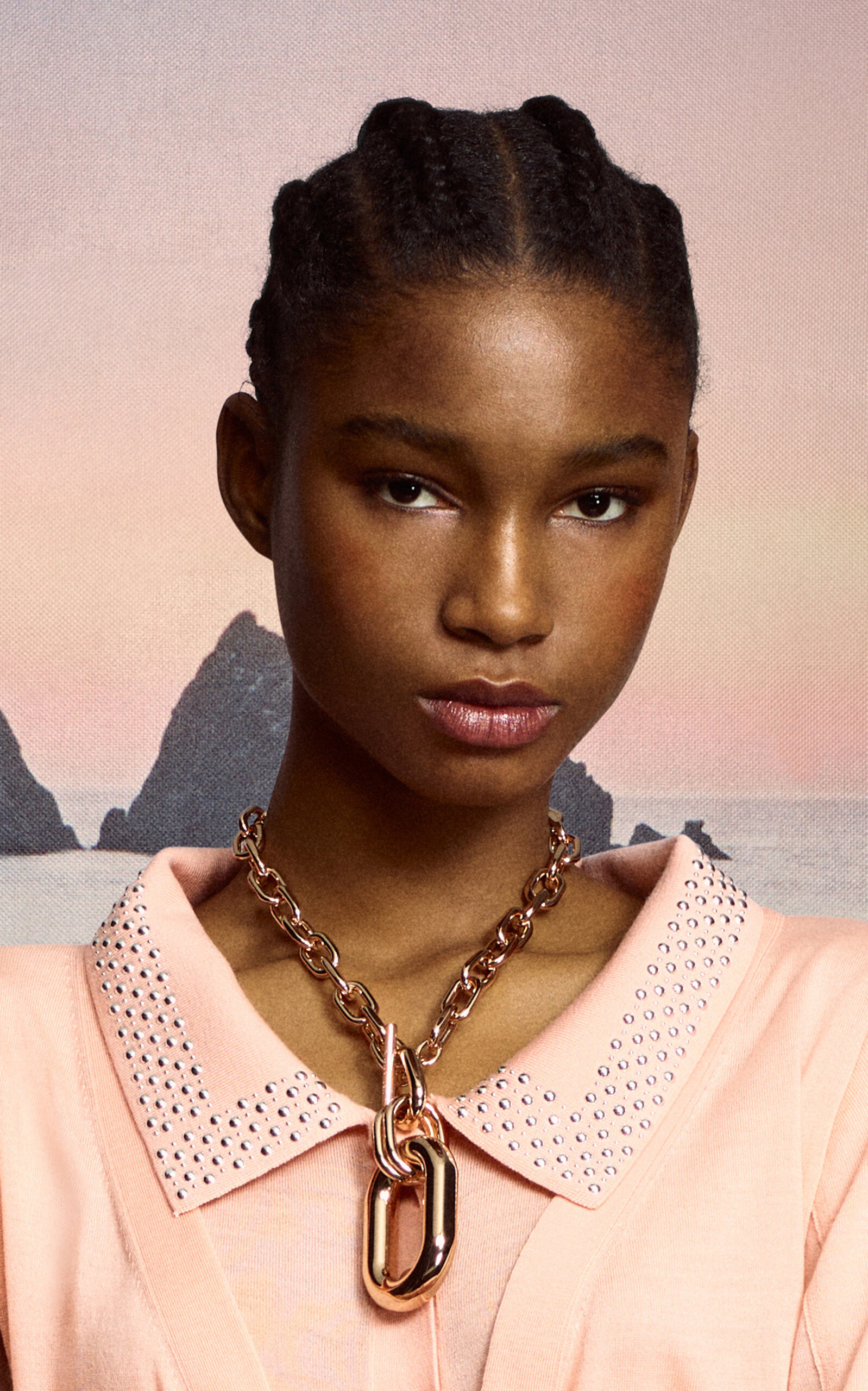 XL Rose Gold-Tone Pendant Necklace pink - 2
