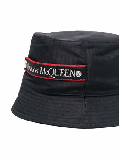 Alexander McQueen logo-patch bucket hat outlook