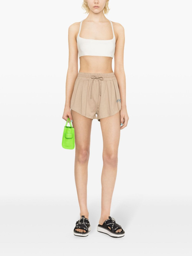 MSGM embroidered-logo cotton shorts outlook