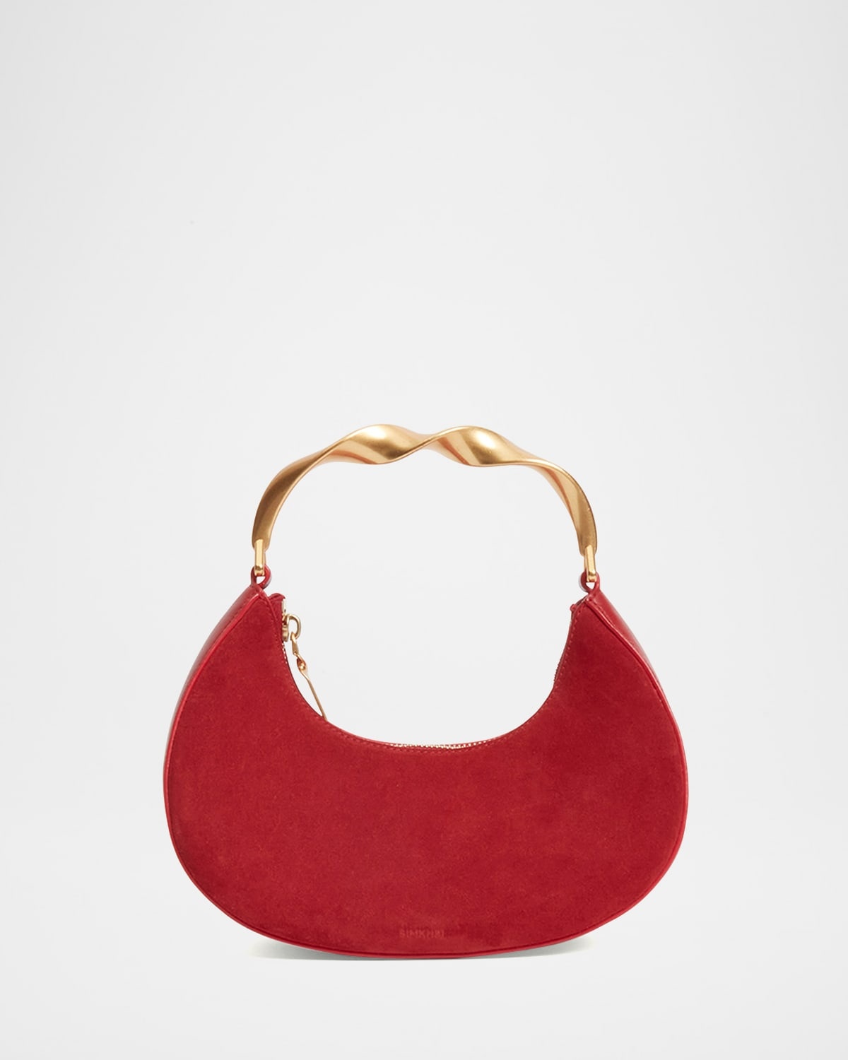 Nixi Suede Twist Top-Handle Bag - 3