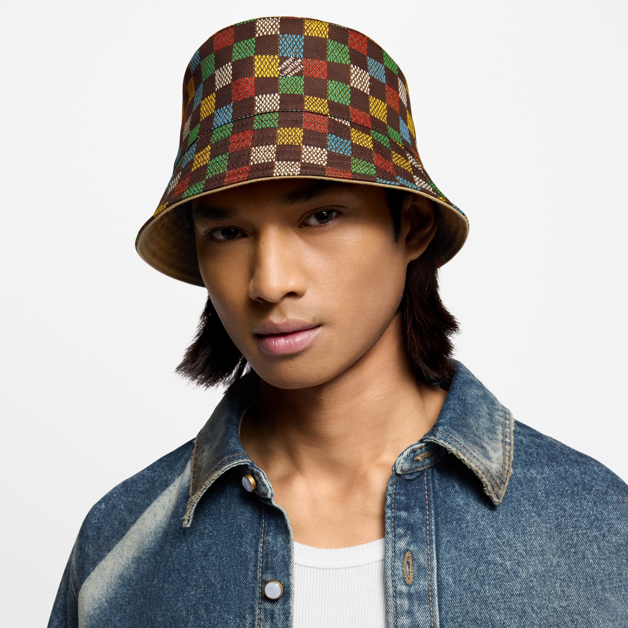 LV Vers Damier Reversible Bucket Hat - 6